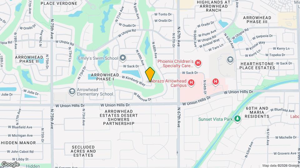 6910 W Kimberly Way Map and Location Details
