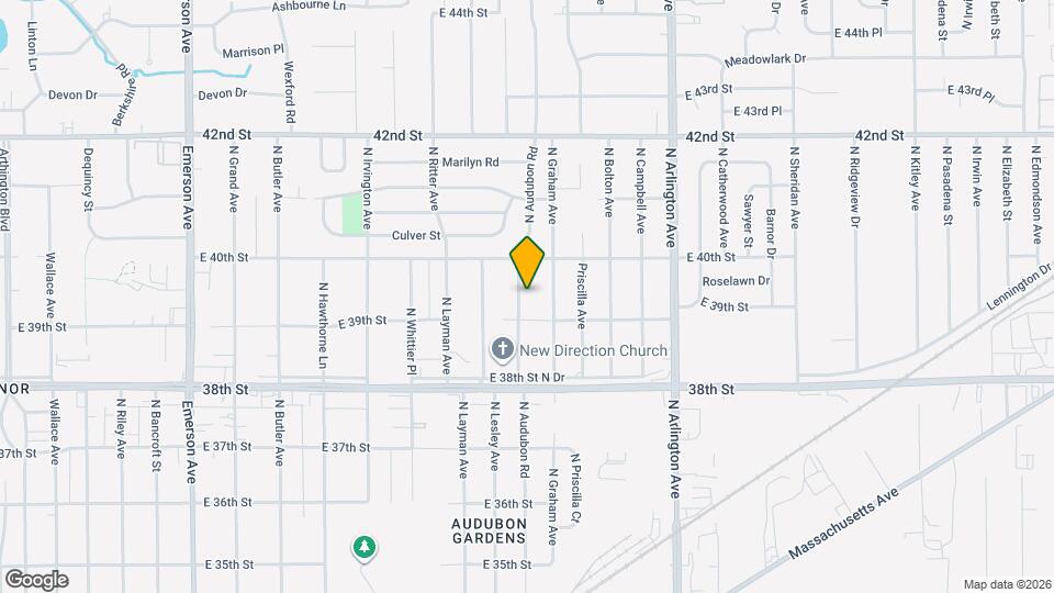 3919 N Audubon Rd Map and Location Details