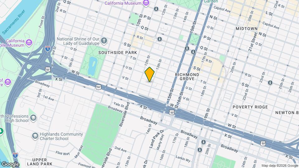 1233 V St Map and Location Details