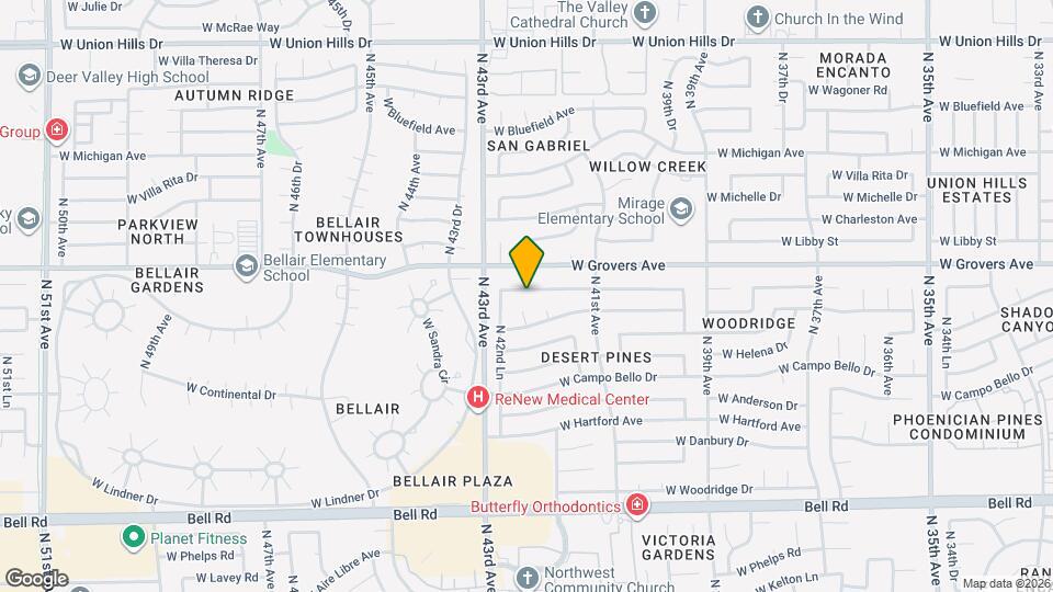 4207 W St John Rd Mapa y Detalles de la Ubicación