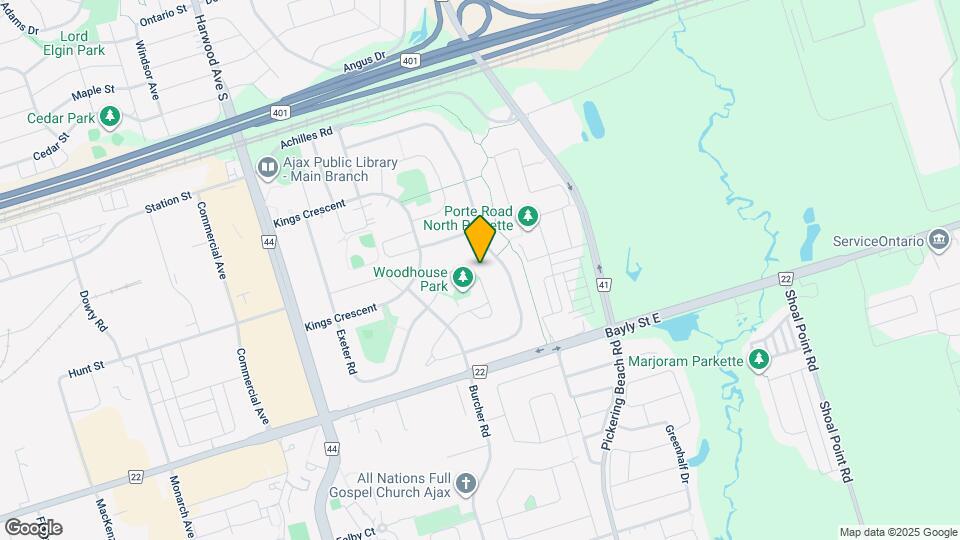 33 Woodhouse Crescent Map and Location Details