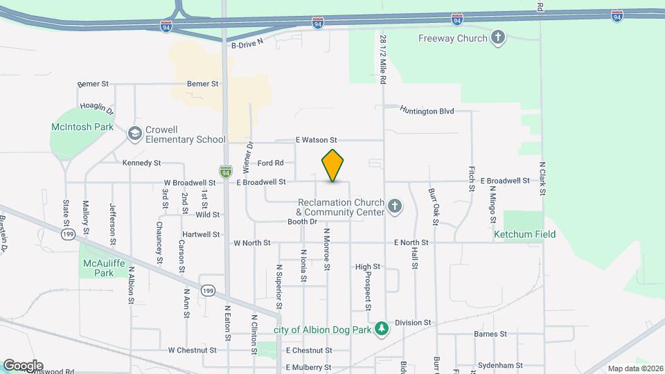 408 E Broadwell St Map and Location Details