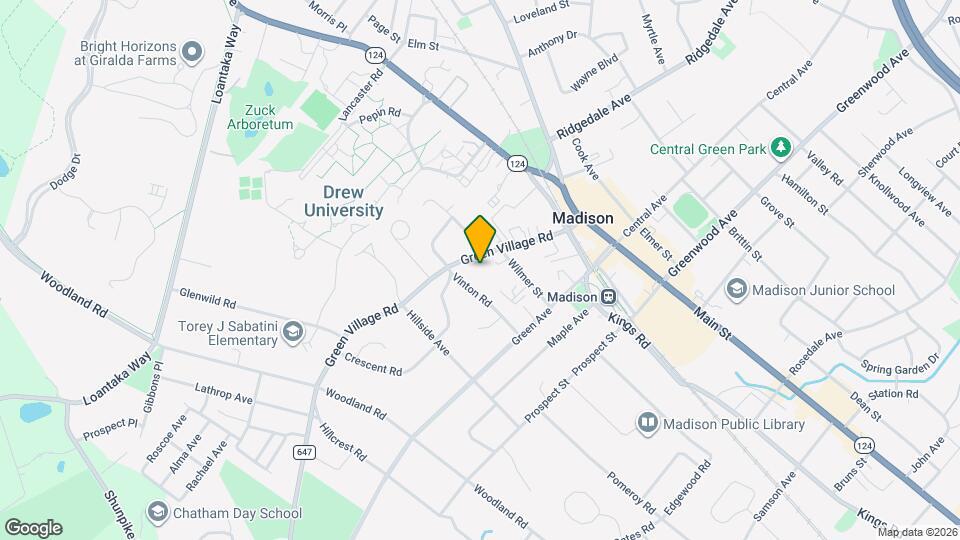 Green Village and Madison Court Apartments Map and Location Details