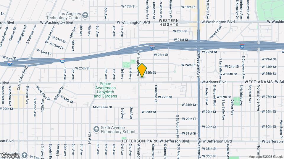2279 W Adams Blvd Mapa y Detalles de la Ubicación