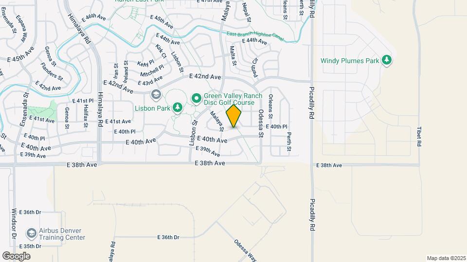 21092 E 40th Pl Map and Location Details