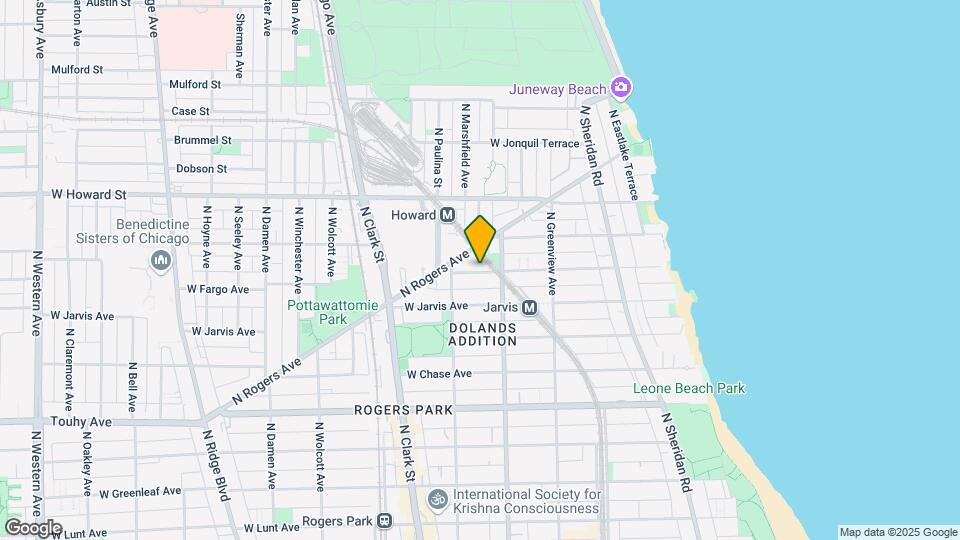 1630 W Fargo Ave, Unit 2W Map and Location Details