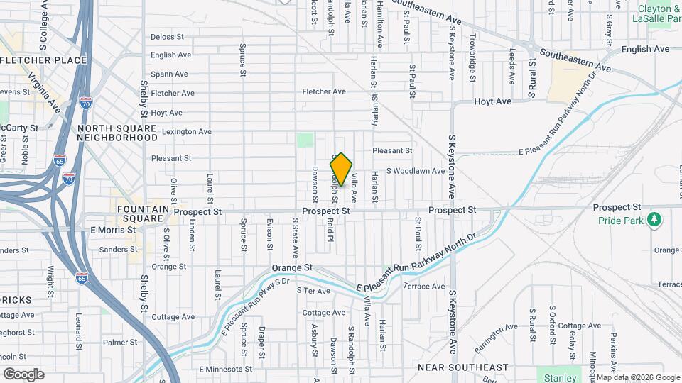 1033 S Randolph St Map and Location Details