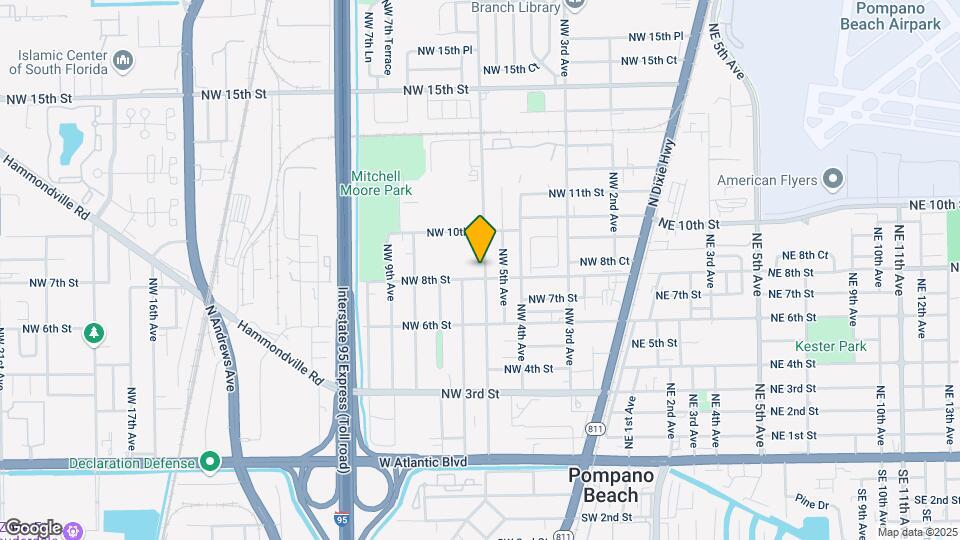 811 NW 6th Ave Map and Location Details