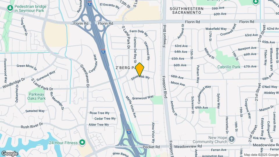 1302 Silver Oak Wy Map and Location Details