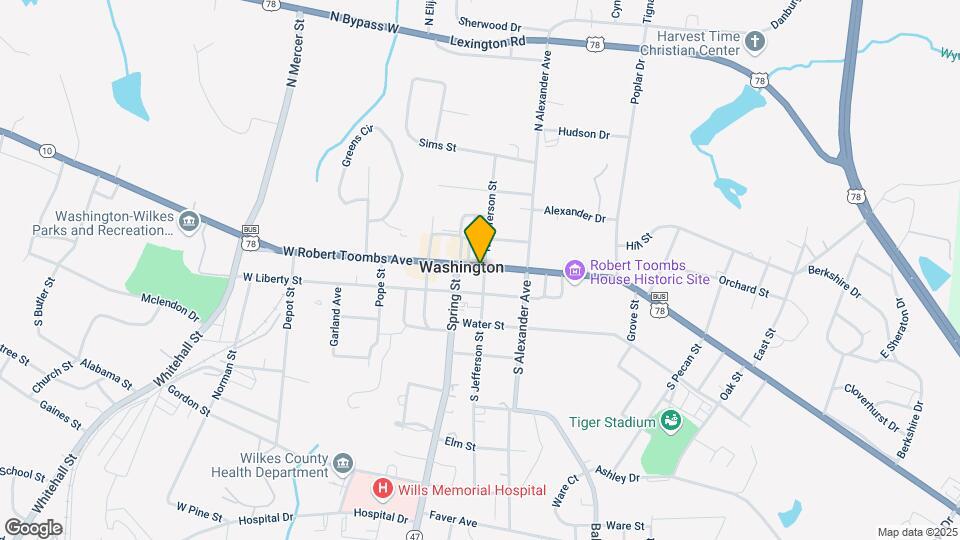 32 E Roberts Toombs Ave Map and Location Details