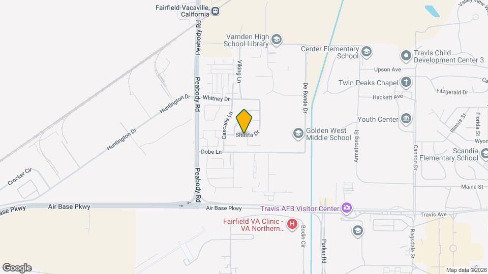 2699 Shasta Ct Map and Location Details