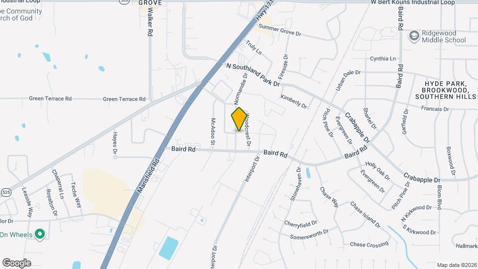 9449 Normandie Dr Map and Location Details