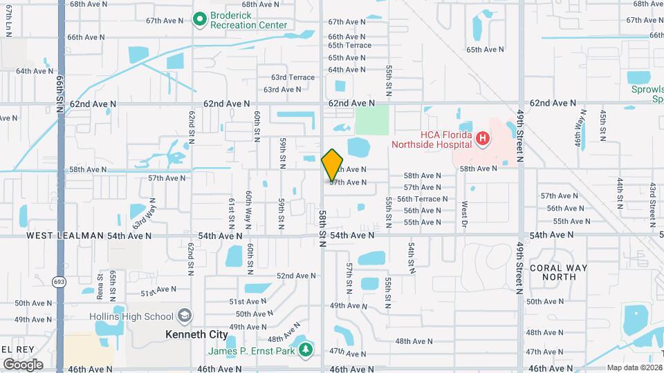 5758 57th Ave N Map and Location Details