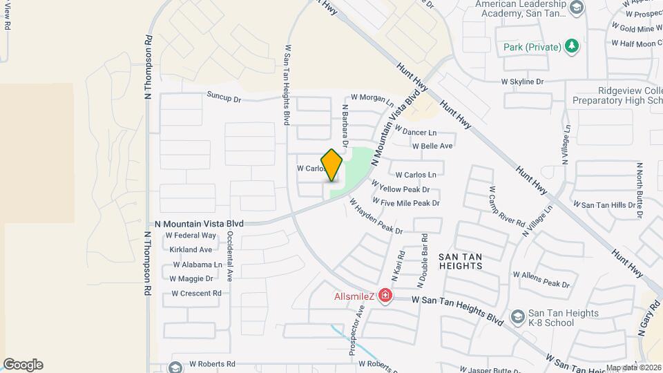 3677 W Yellow Peak Dr Map and Location Details