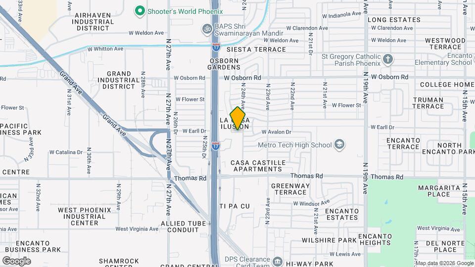 2413 W Avalon Dr Map and Location Details