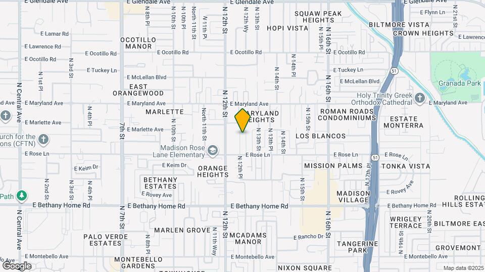 6234 N 12th Pl Mapa y Detalles de la Ubicación