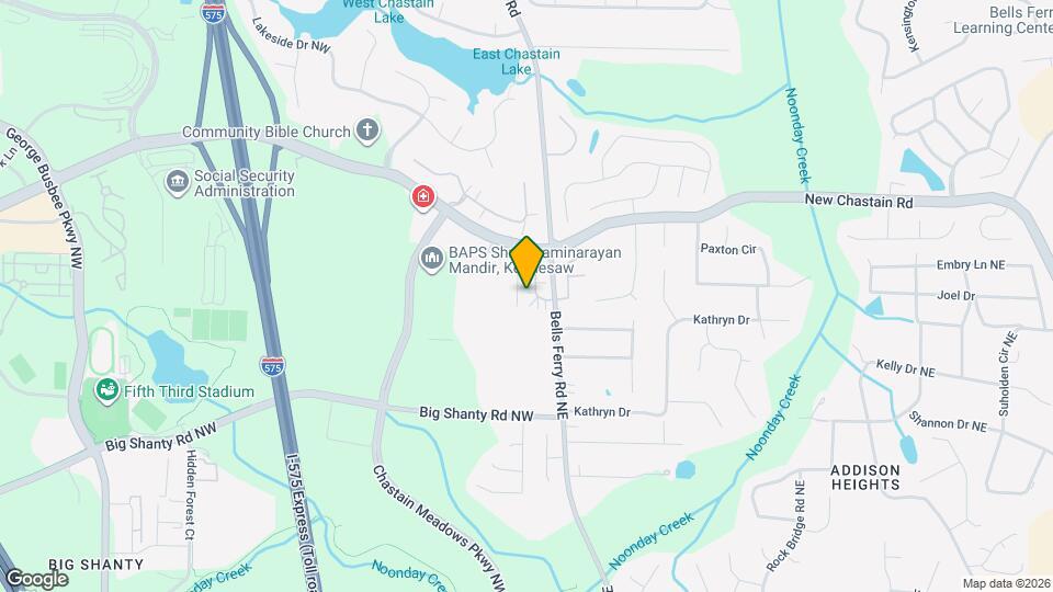 3321 Chastain Landings Ct Map and Location Details