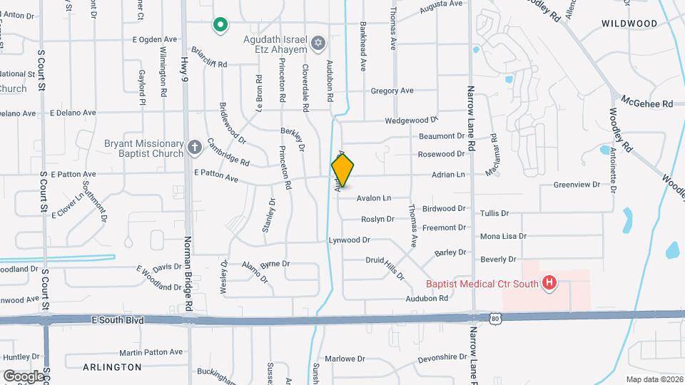 3727 Audubon Rd Map and Location Details