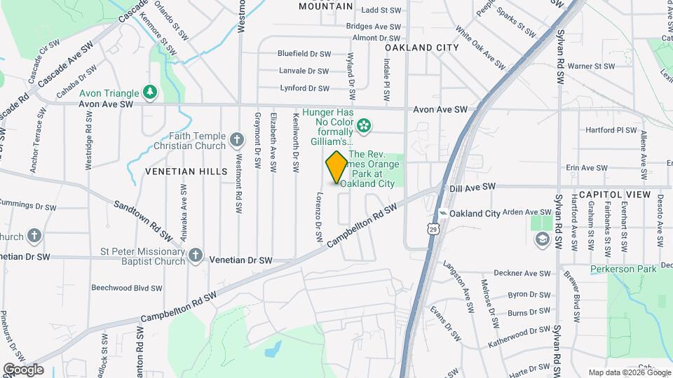 1361 Byrere Terrace SW Map and Location Details