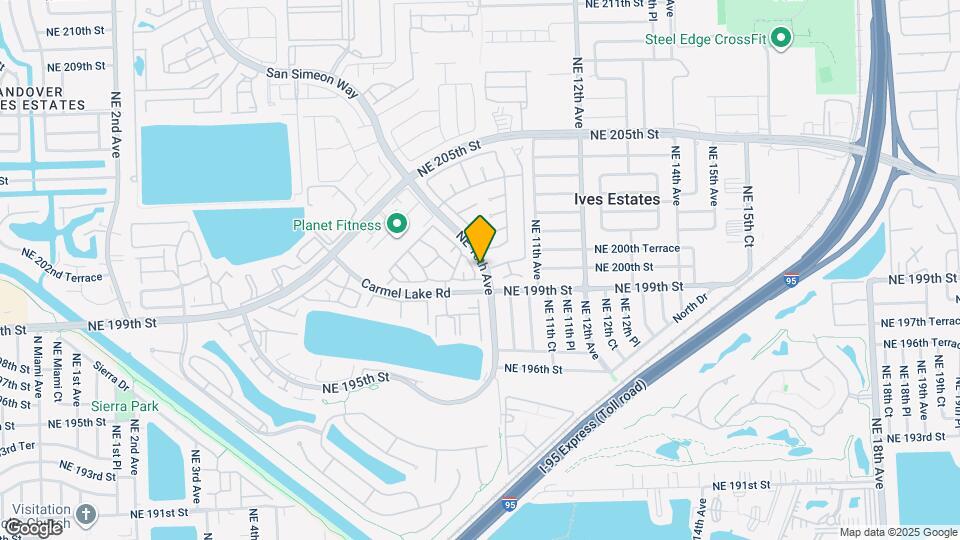 927 NE 199th St Map and Location Details