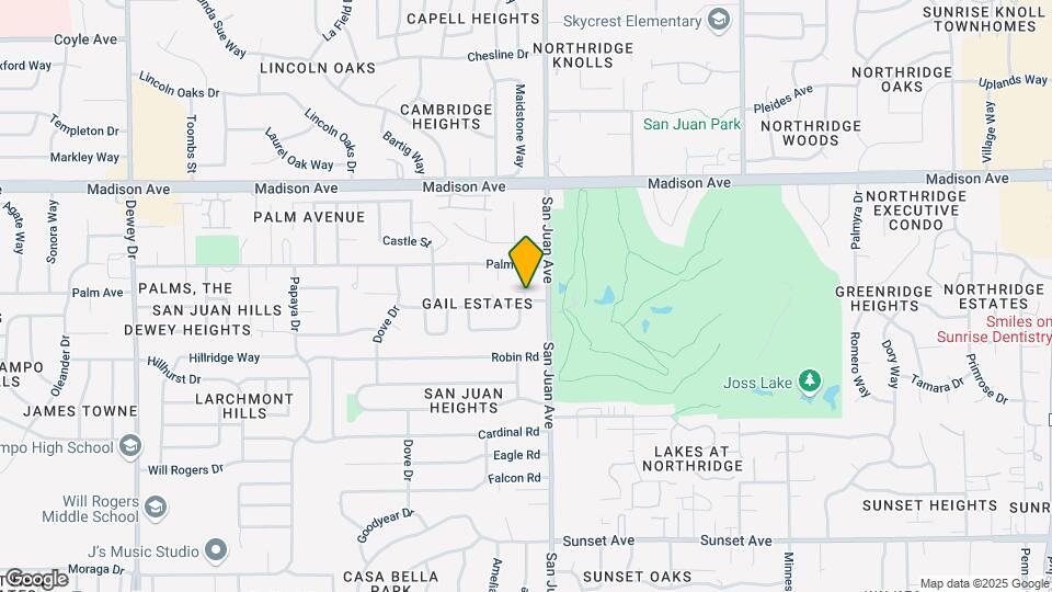 7337 Gail Way Map and Location Details