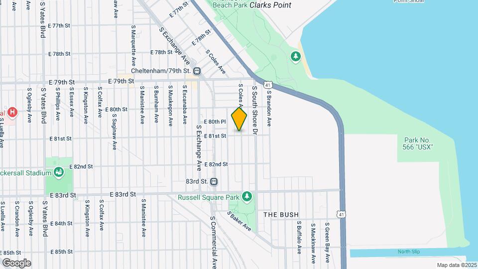 8058 S Coles Ave Map and Location Details