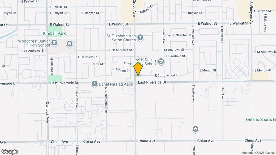 1212 E Cottonwood St Map and Location Details