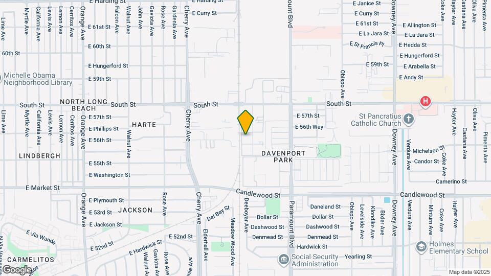 5535 Ackerfield Ave Map and Location Details