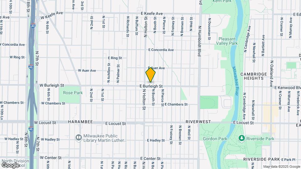 526 E Burleigh St, Unit Lower Map and Location Details