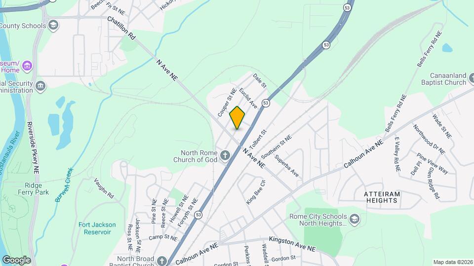 202 Woodward St NE Map and Location Details