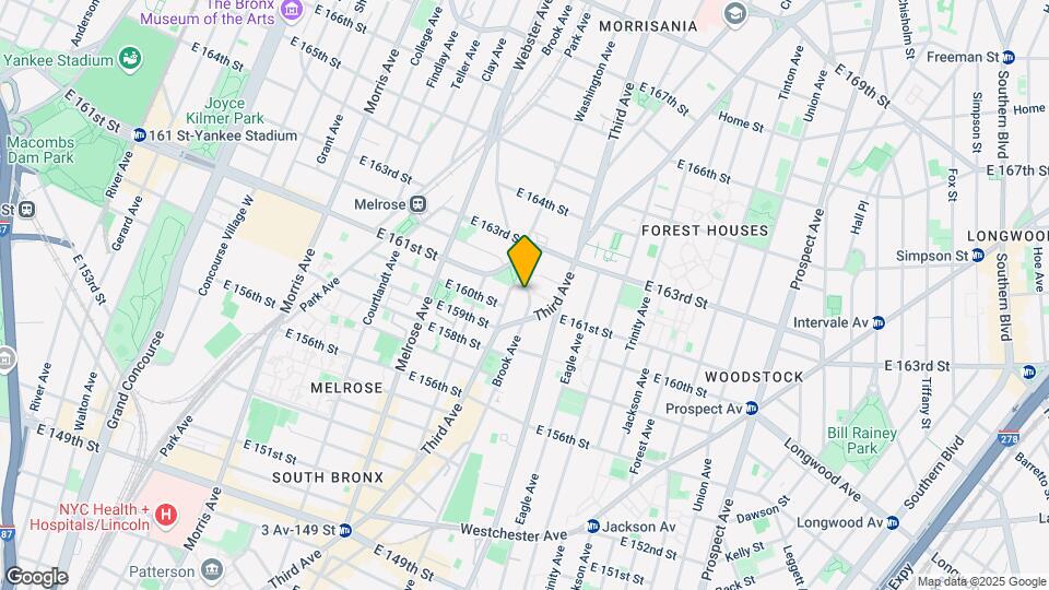 500 E 161st Map and Location Details