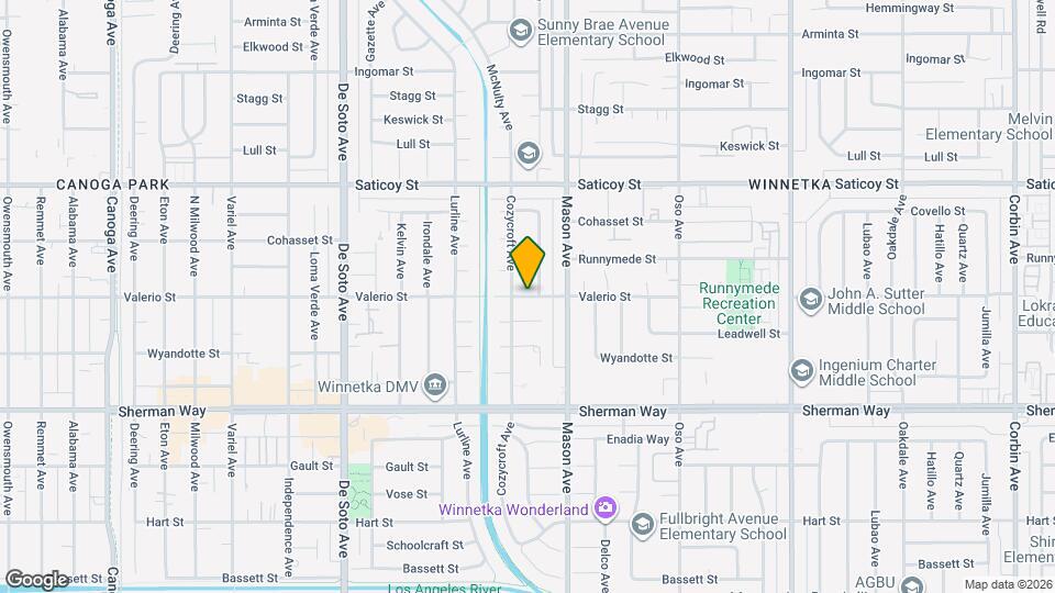 20553 Valerio St Map and Location Details