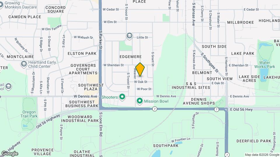 829 S Sherman St Map and Location Details