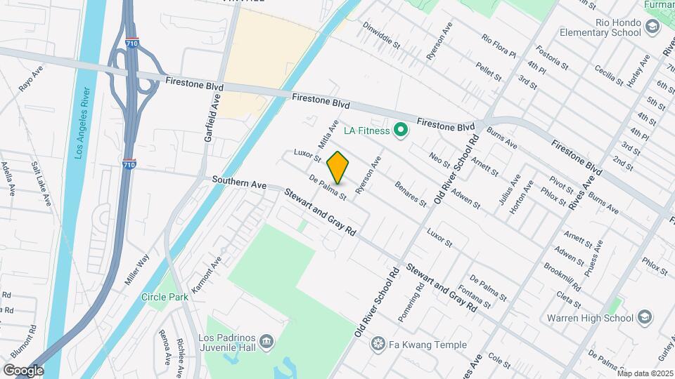 7153 De Palma St Map and Location Details