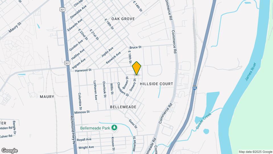 1338 Drewry St Map and Location Details