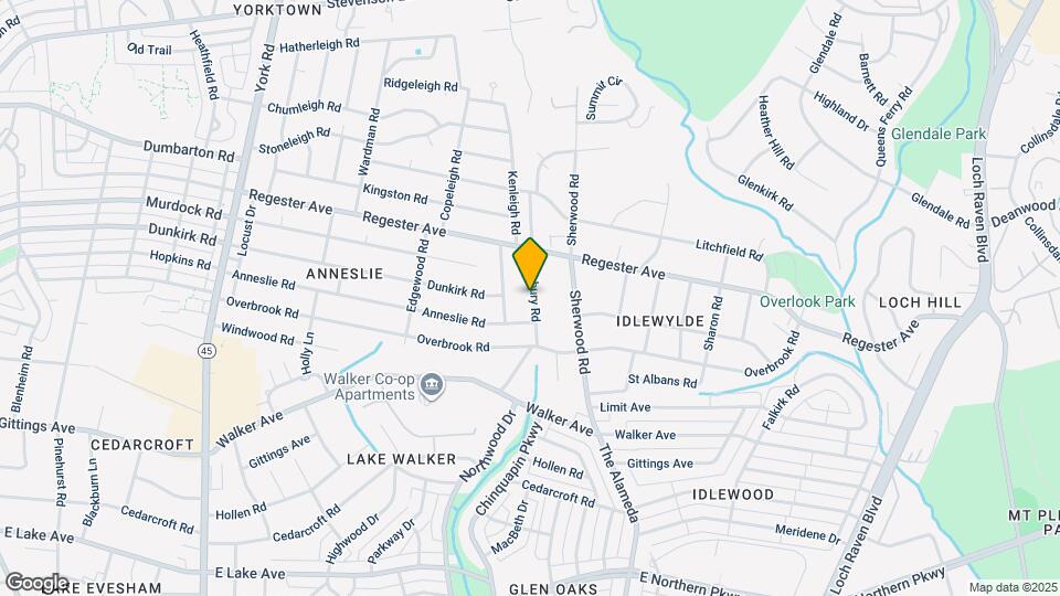 6508 Banbury Rd Map and Location Details