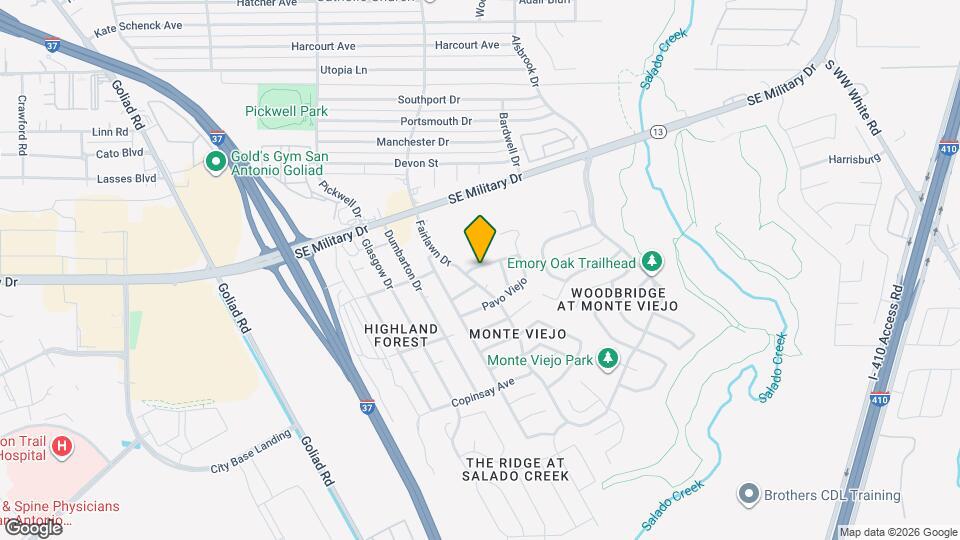 3810 Bosque Seco Map and Location Details