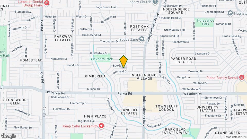 3313 Overland Dr Map and Location Details