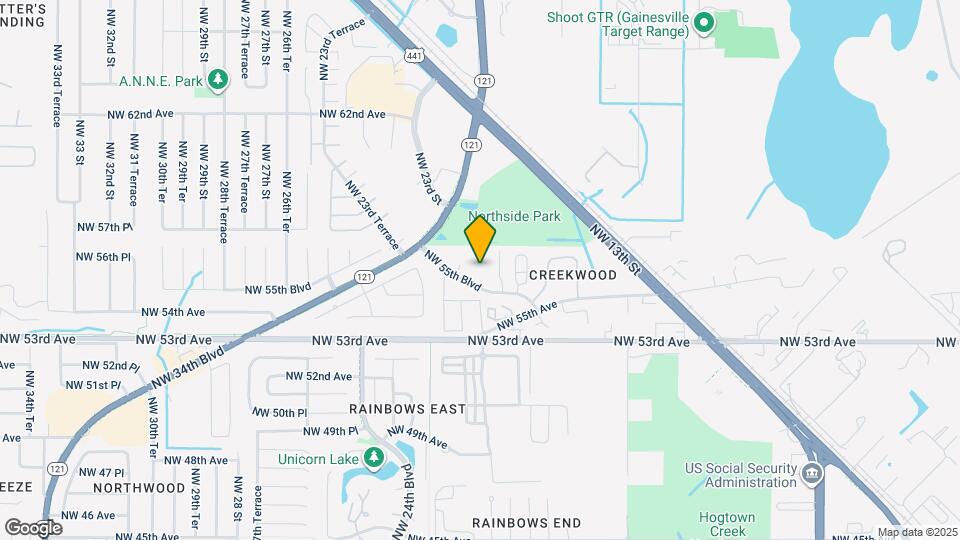 2166 NW 55th Blvd Map and Location Details