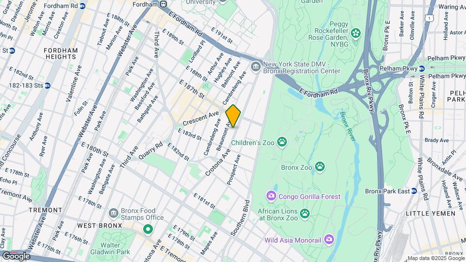 2327 Crotona Ave Map and Location Details