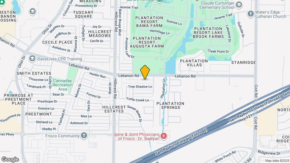10917 Spring Lake Rd Map and Location Details