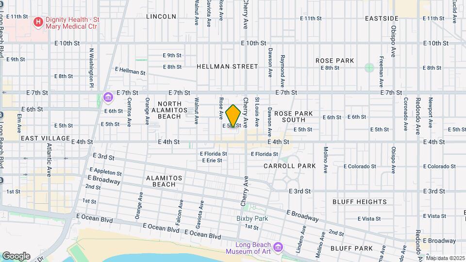 1844 E 5th St Map and Location Details