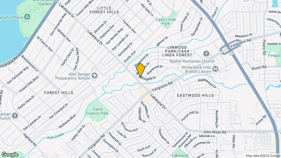 2222 Springhill Dr Map and Location Details