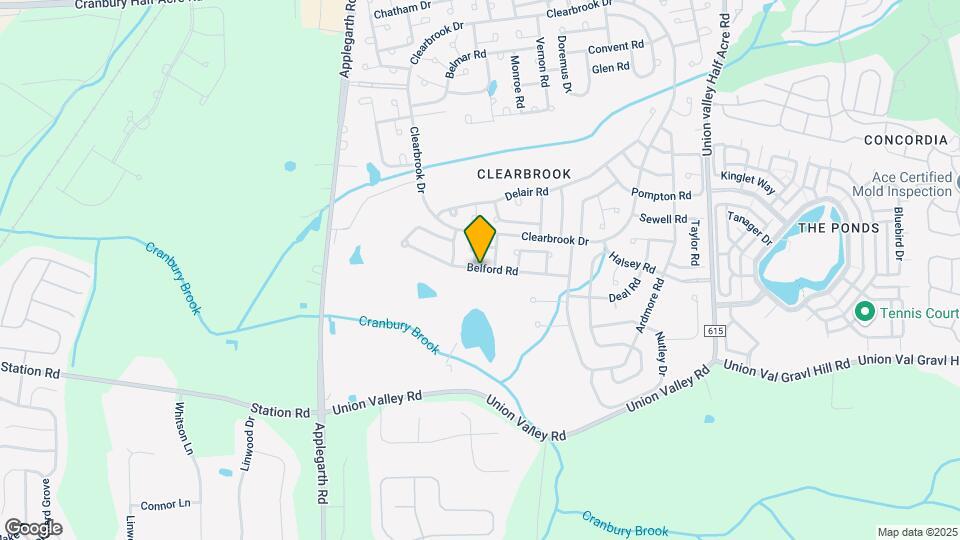 527 Belford Rd Map and Location Details
