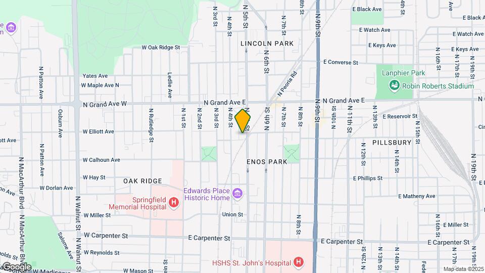 1105 N 5th St Map and Location Details