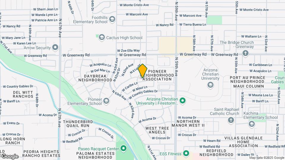 6072 W Caribe Ln Map and Location Details