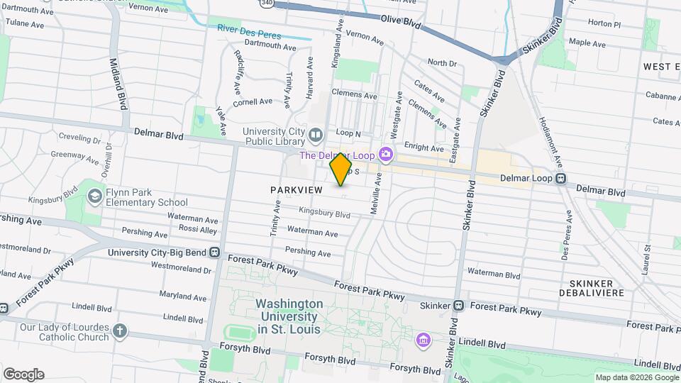 6648 Washington Ave Map and Location Details