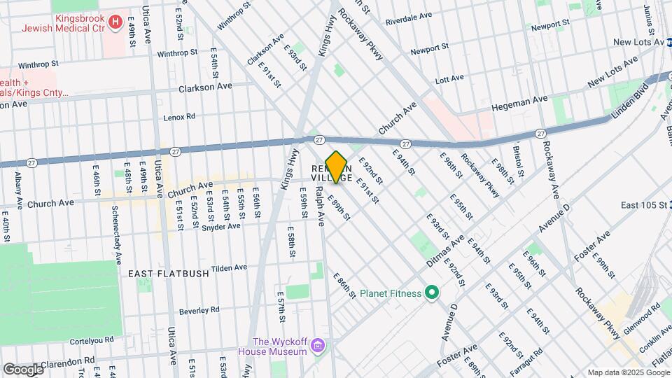 586 Remsen Ave, Unit 2F Map and Location Details