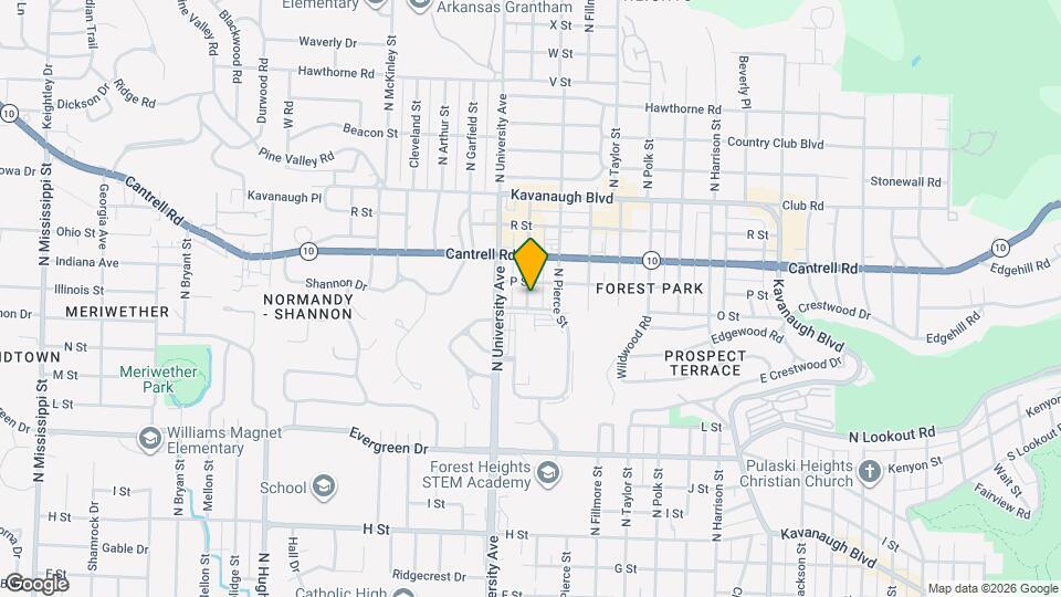 1625 N Grant St Mapa y Detalles de la Ubicación