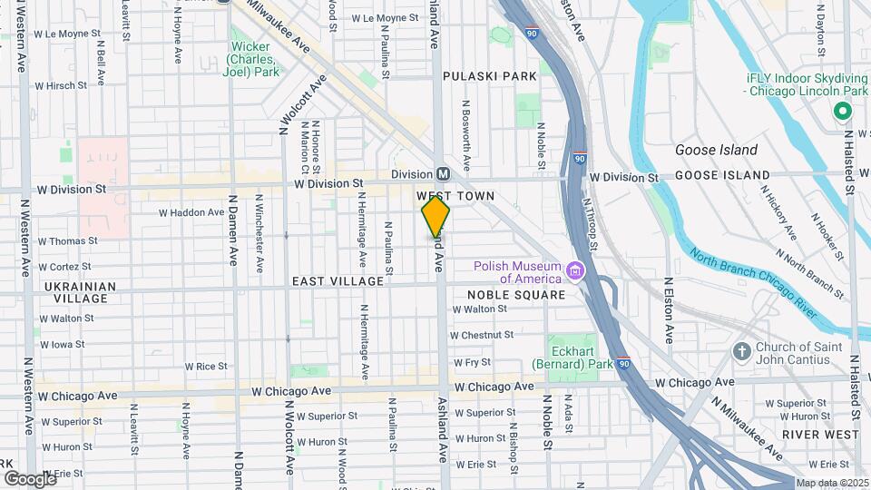 1048 N Ashland Ave Mapa y Detalles de la Ubicación